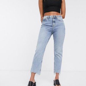 TopShop MOTO / Top Shop Asos Straight Leg Bleach Jeans (W25 L30)